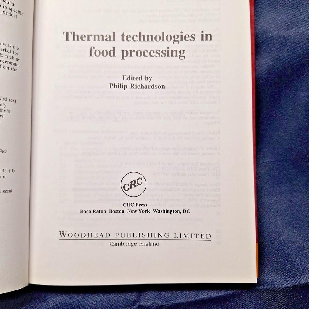 Thermal Technologies in Food Processing Richardson Hardback Woodhead Publishing - Picture 8 of 15
